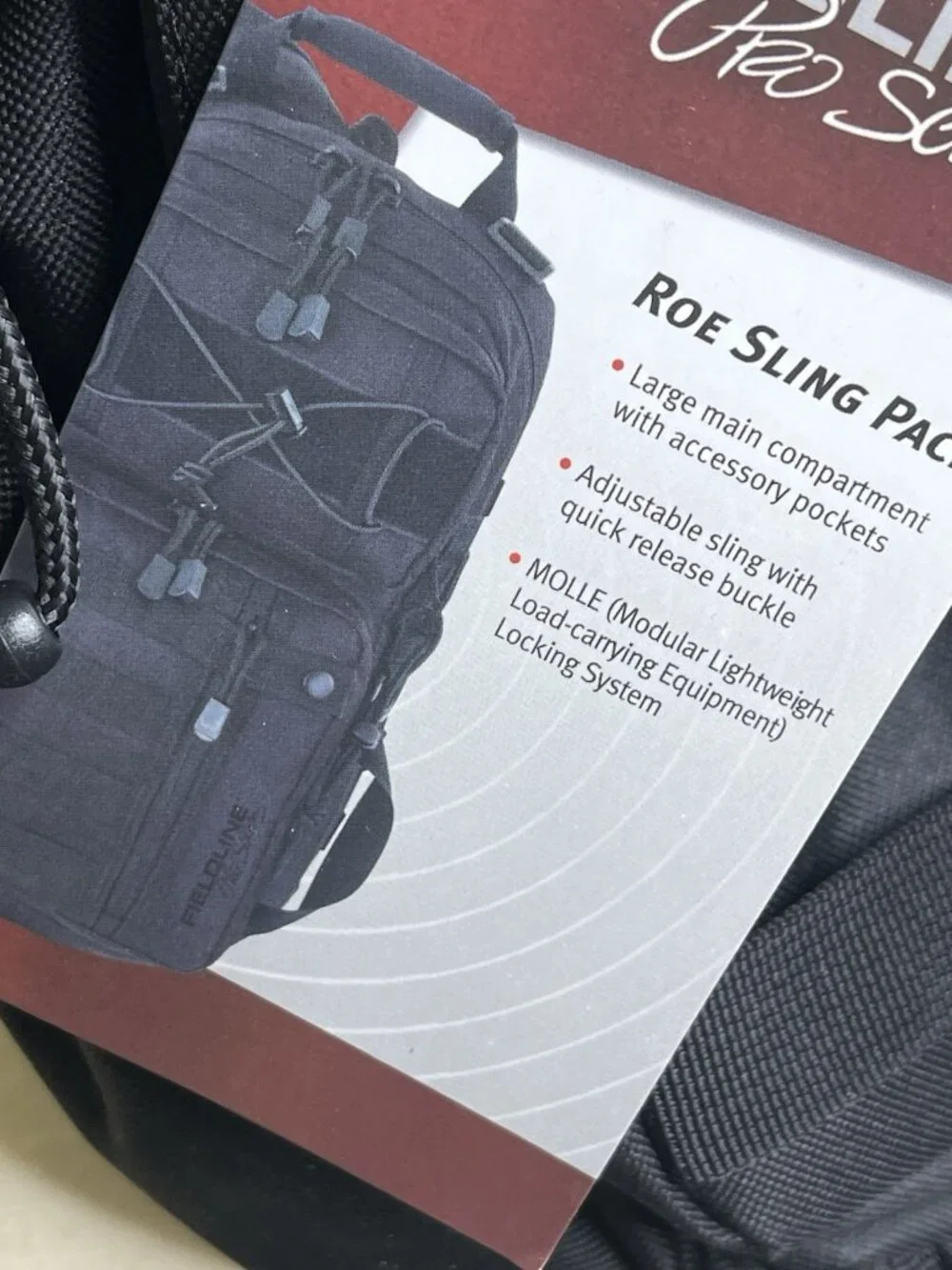 Fieldline Tactical Sling Crossbody Backpack  Military Bag Hiking Camping Bugout